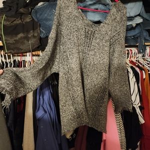 Glitzy Girlz distressed sweater